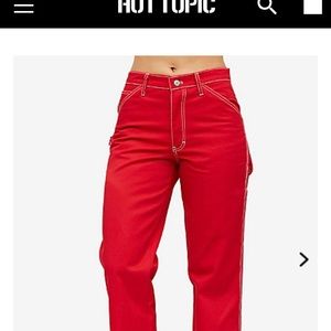 Dickies red contrast carpenter pants 🔥